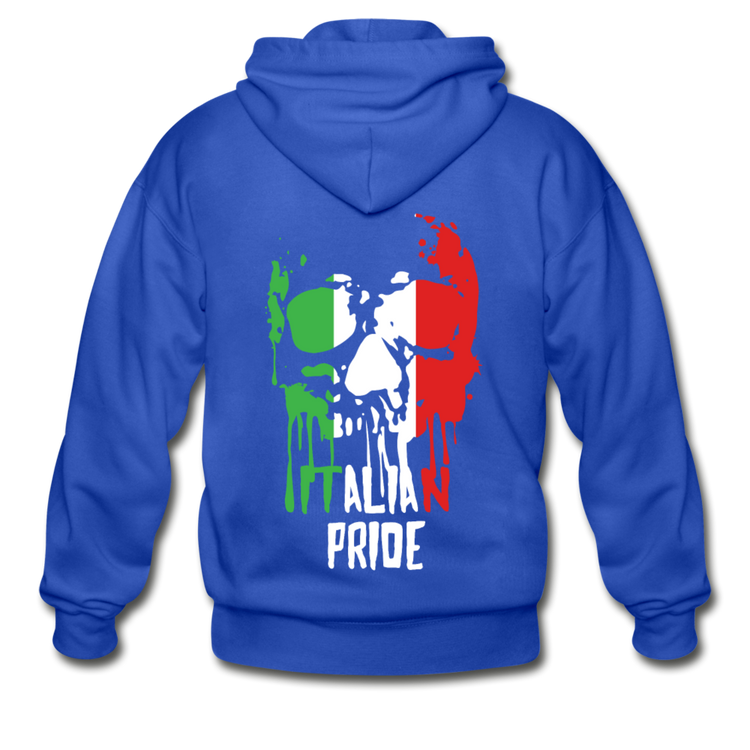 Italian Pride Unisex ZIP Hoodie - royal blue