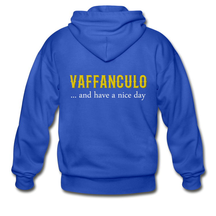Vaffanculo... and have a nice day Unisex ZIP Hoodie - royal blue