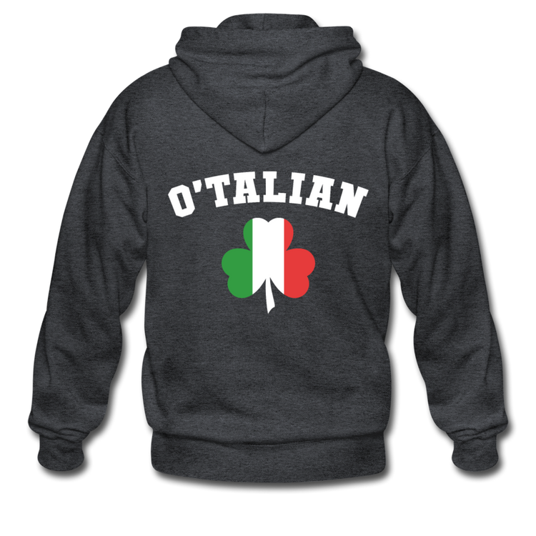 O'talian St. Patrick's Unisex ZIP Hoodie - deep heather