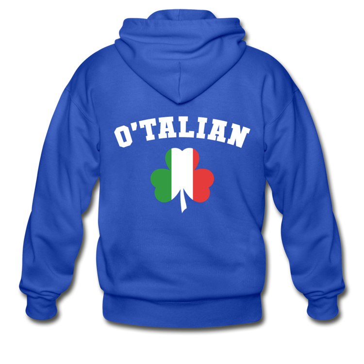 O'talian St. Patrick's Unisex ZIP Hoodie - royal blue