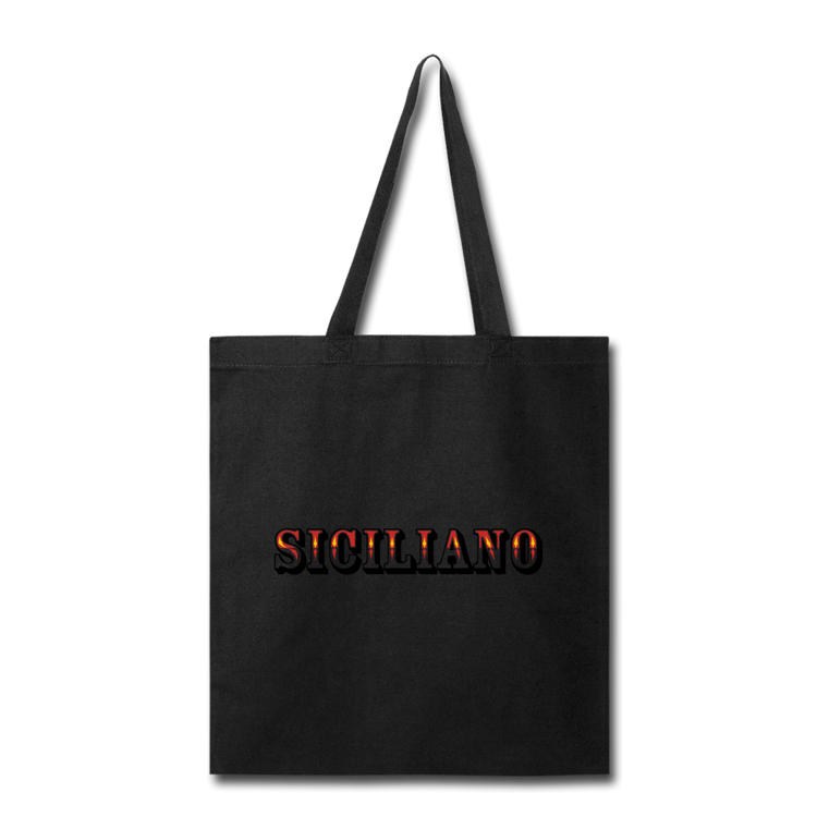 Siciliano Cotton Tote Bag - black