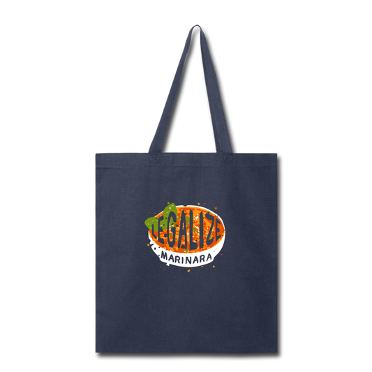 Legalize marinara Italians Cotton Tote Bag - navy