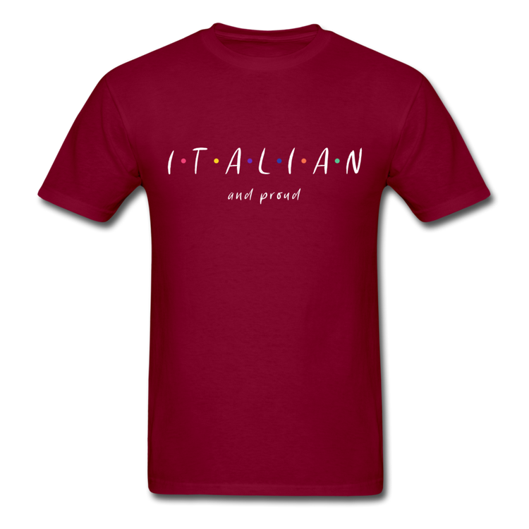 Italian and proud T-shirt - burgundy