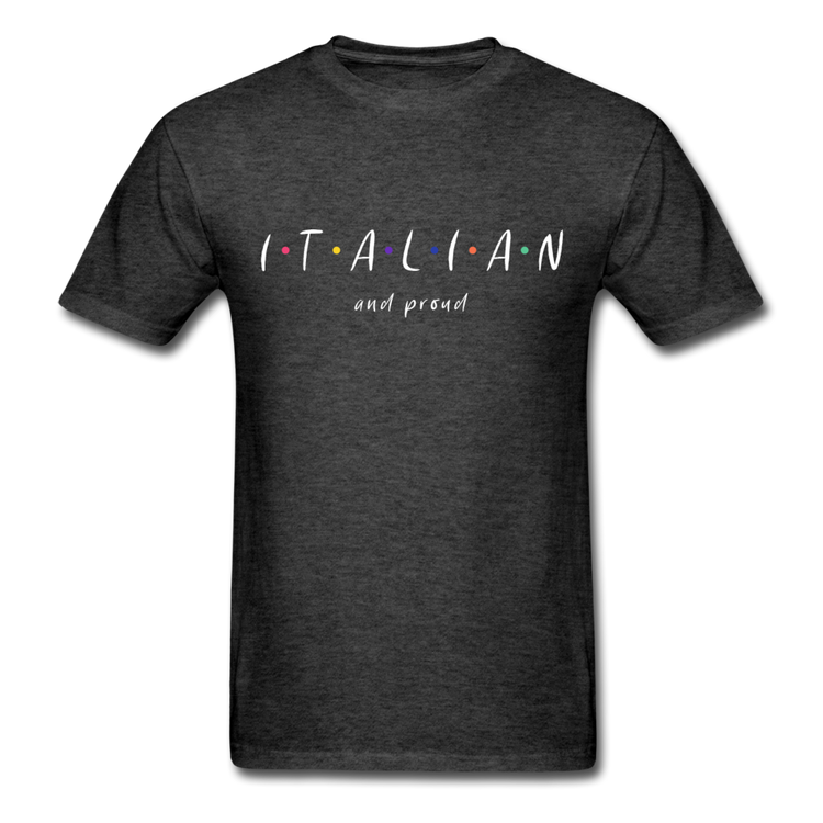 Italian and proud T-shirt - heather black