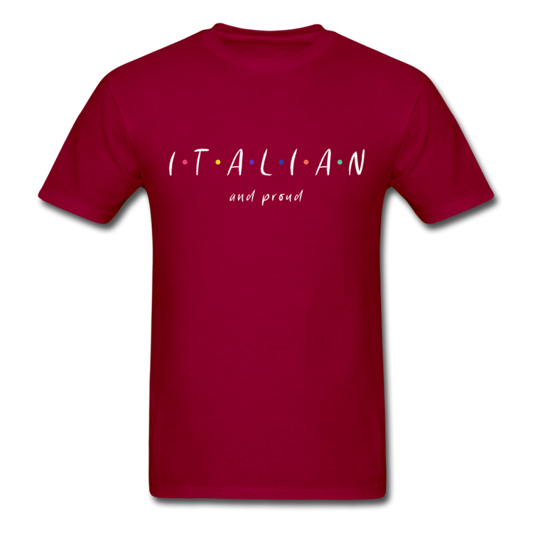 Italian and proud T-shirt - dark red