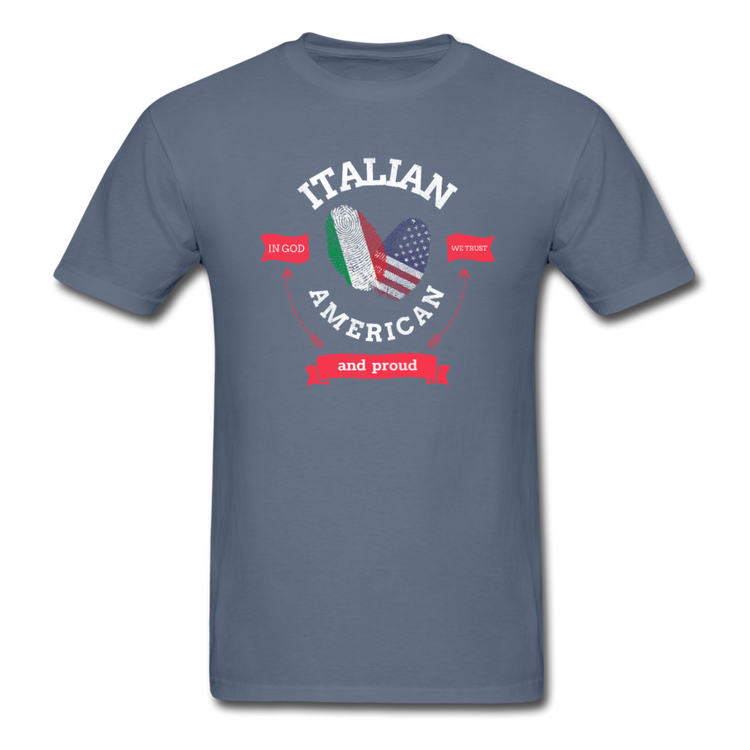 Italian - American and proud T-shirt - denim