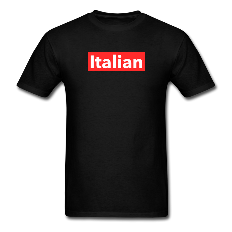 Italian red T-shirt - black