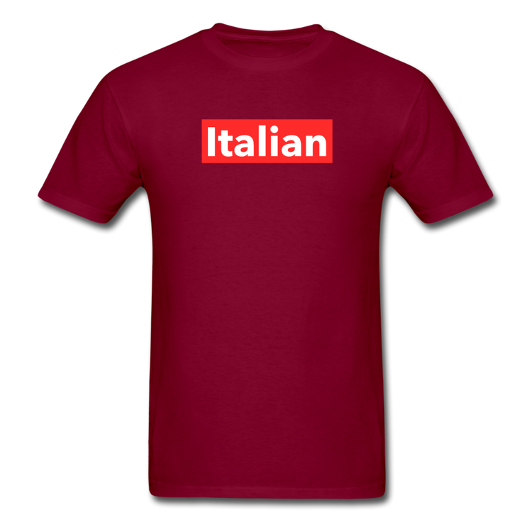Italian red T-shirt - burgundy