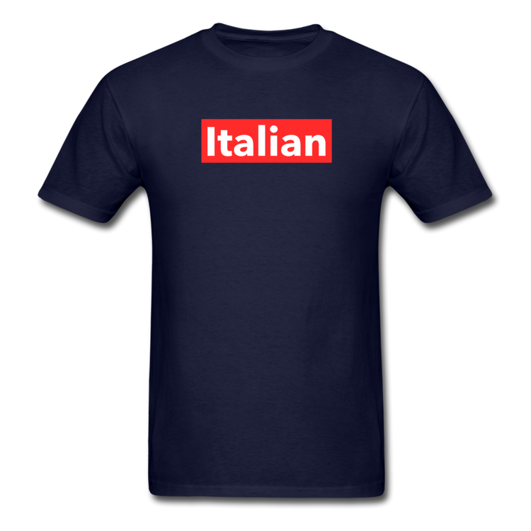 Italian red T-shirt - navy