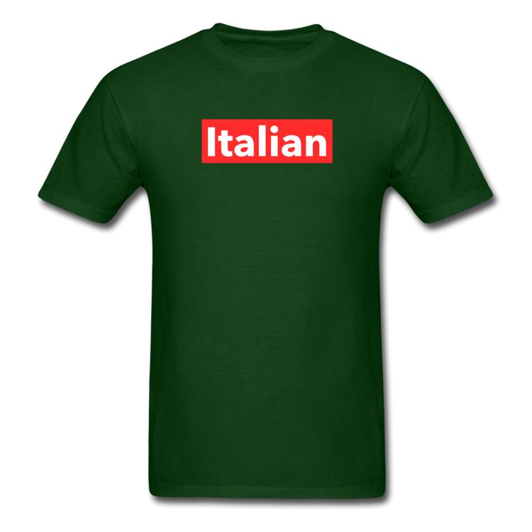 Italian red T-shirt - forest green