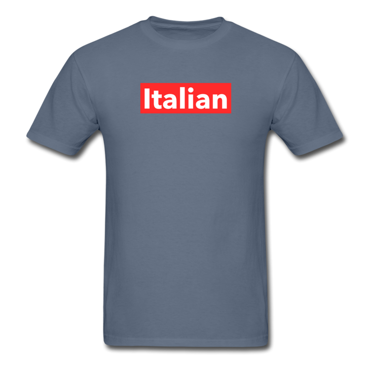 Italian red T-shirt - denim