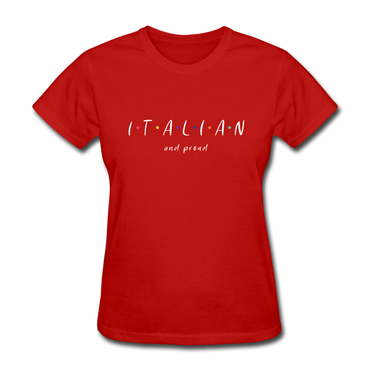 Italian and proud Women's T-Shirt - red