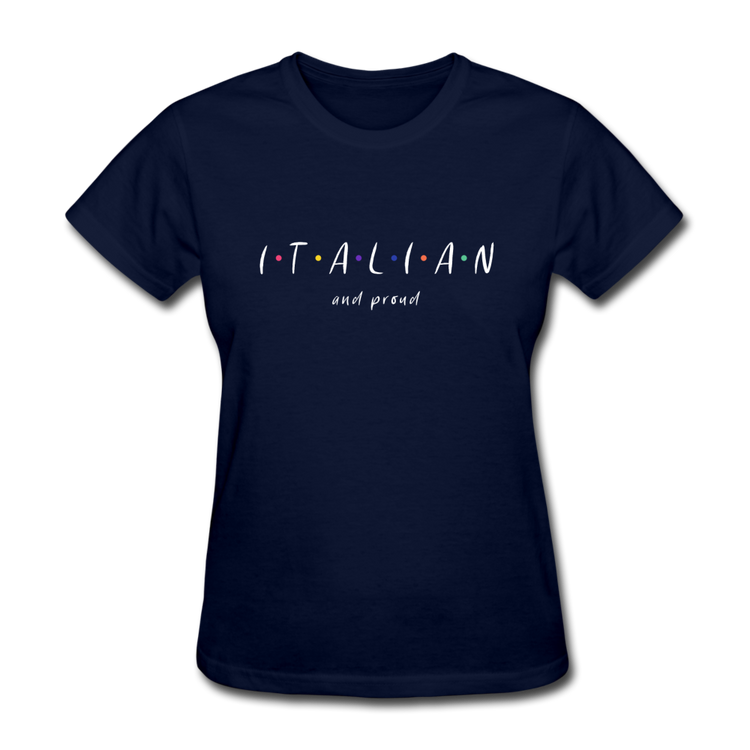 Italian and proud Women's T-Shirt - navy