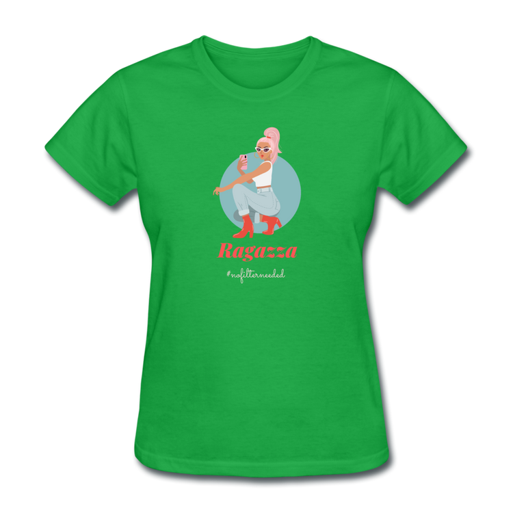 Ragazza, nofilterneeded Women's T-Shirt - bright green
