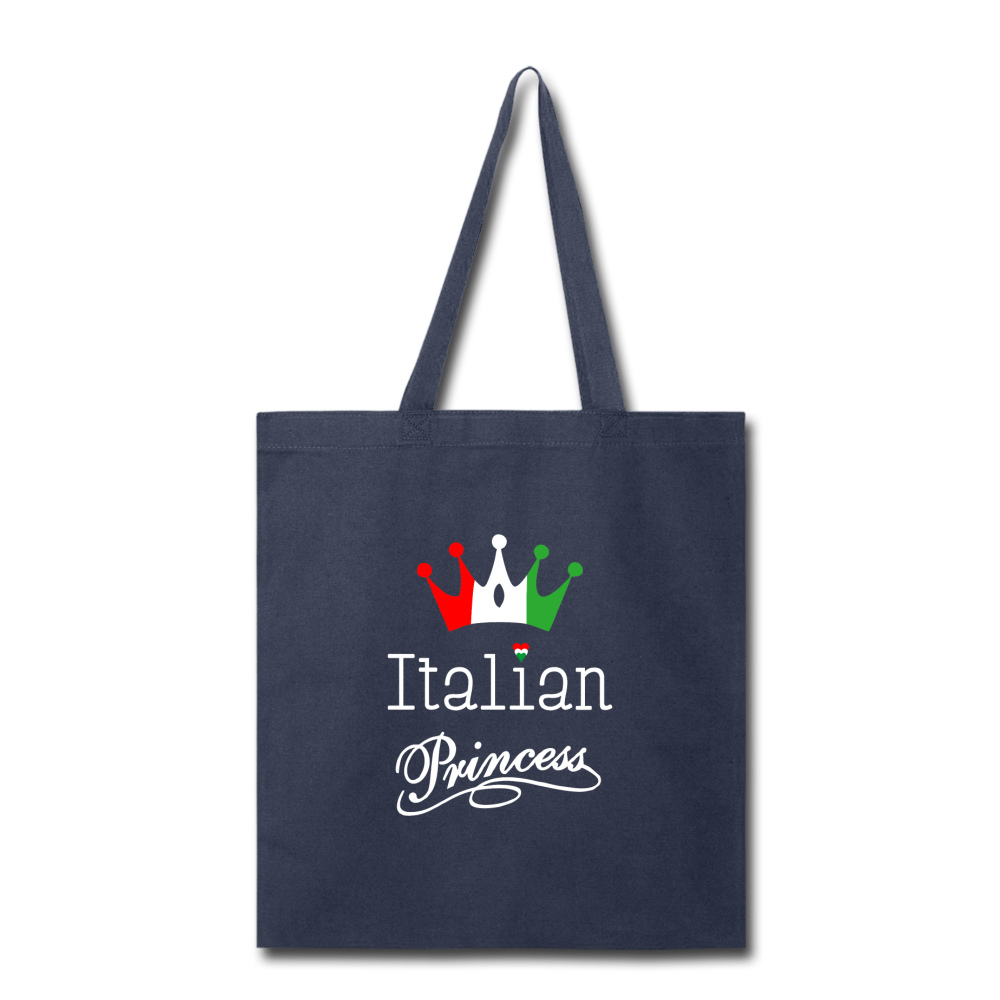 Italian Princes Cotton Tote Bag - navy