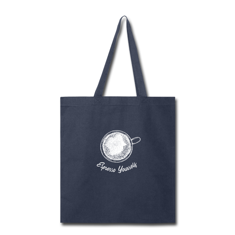 Espresso yourself Cotton Tote Bag - navy