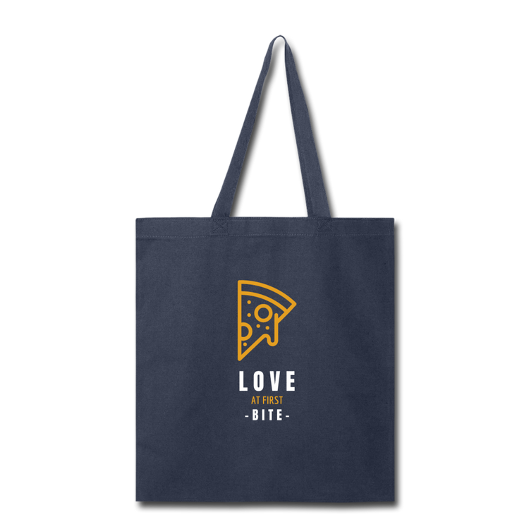 Love at first bite Cotton Tote Bag - navy