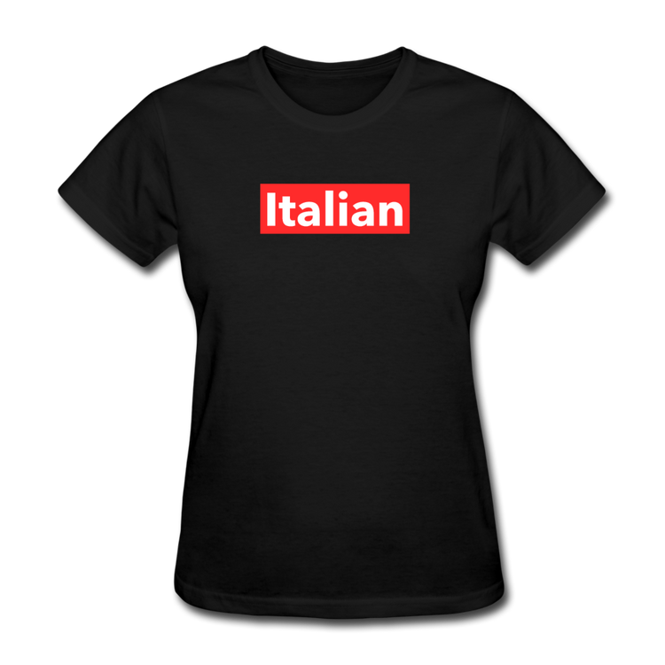 Italian red Women's T-Shirt - black