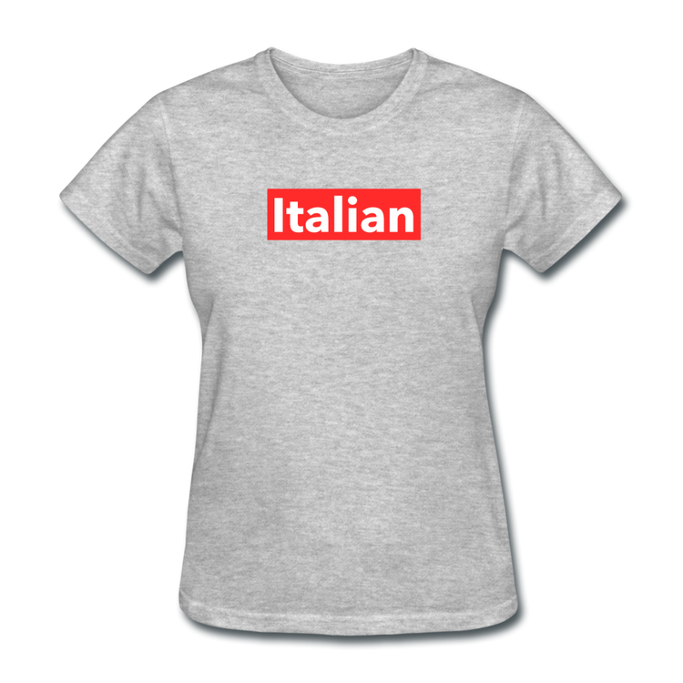 Italian red Women's T-Shirt - heather gray
