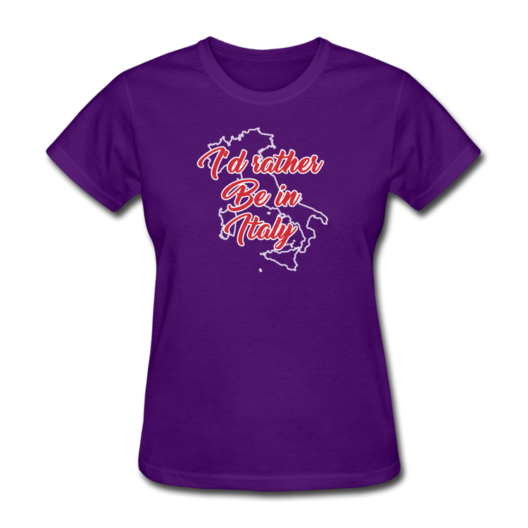 I'd rather be in Italy Women's T-Shirt - purple