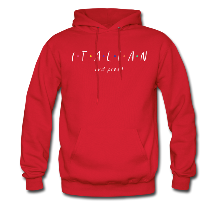 Italian and proud Unisex Hoodie - red