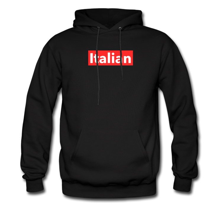 Italian red Unisex Hoodie - black
