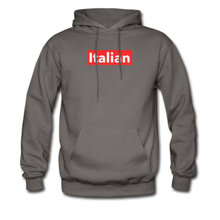 Italian red Unisex Hoodie - asphalt gray
