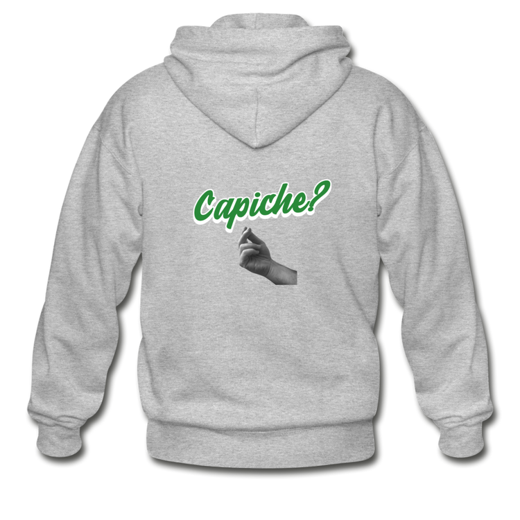 Capiche? Unisex ZIP Hoodie - heather gray