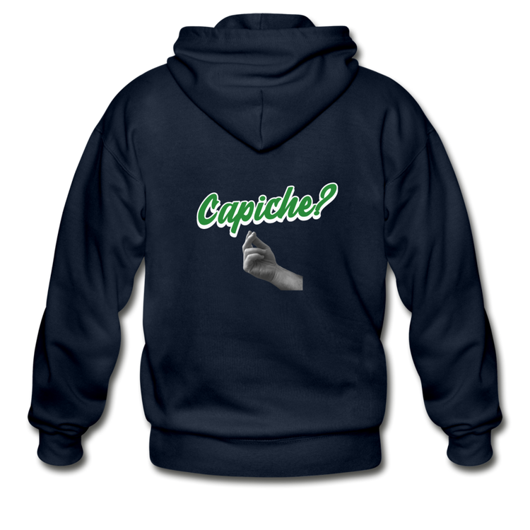 Capiche? Unisex ZIP Hoodie - navy
