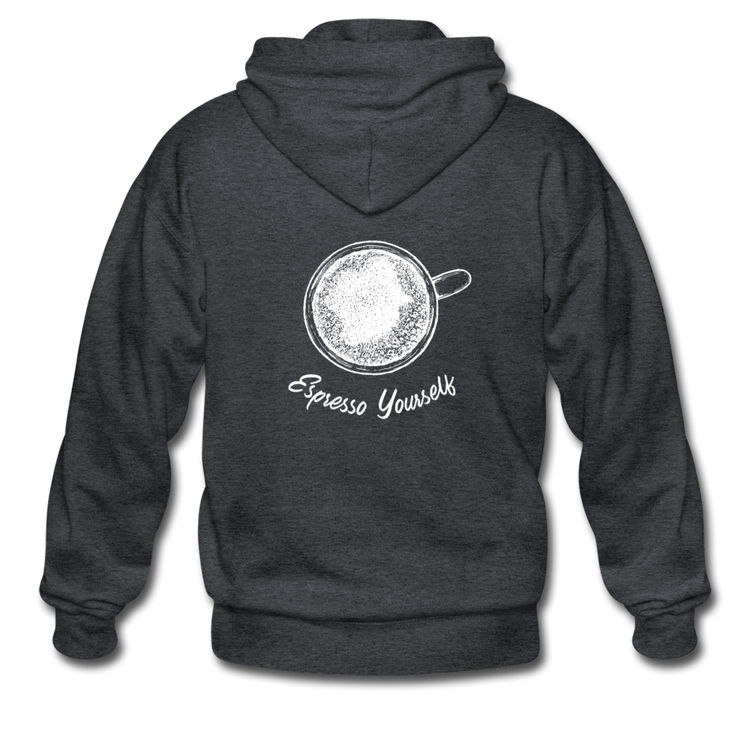 Esspresso yourself Unisex ZIP Hoodie - deep heather