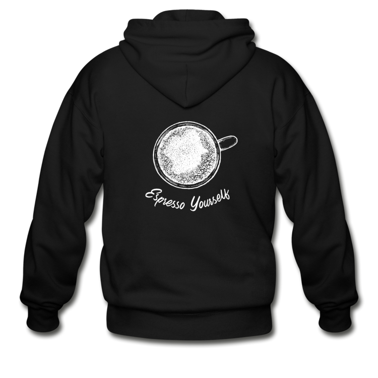 Esspresso yourself Unisex ZIP Hoodie - black