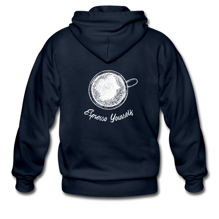 Esspresso yourself Unisex ZIP Hoodie - navy
