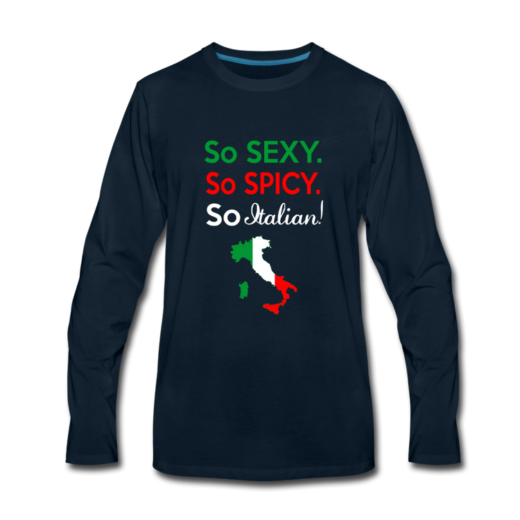 So sexy, So Italian Men's Longsleeve - deep navy
