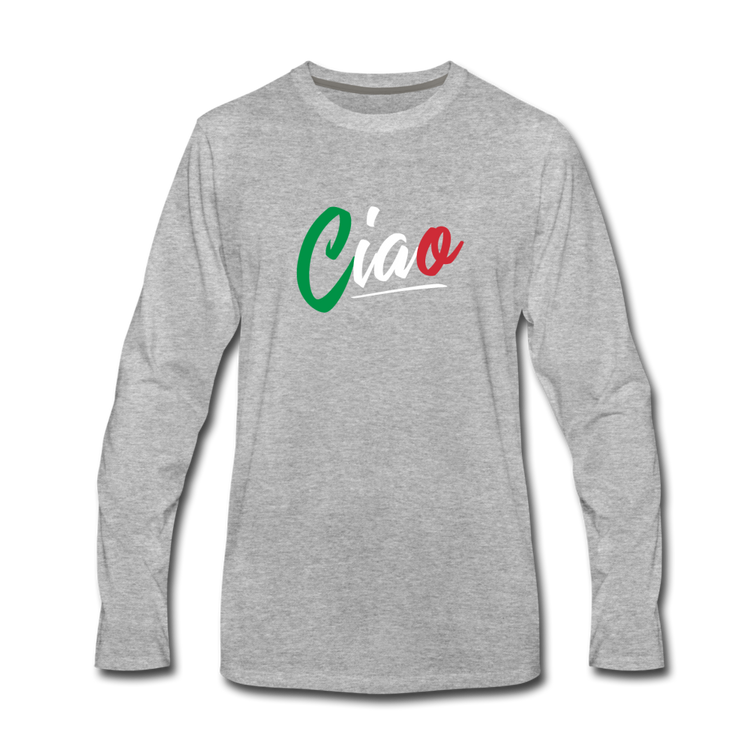 Ciao Men's Longsleeve - heather gray