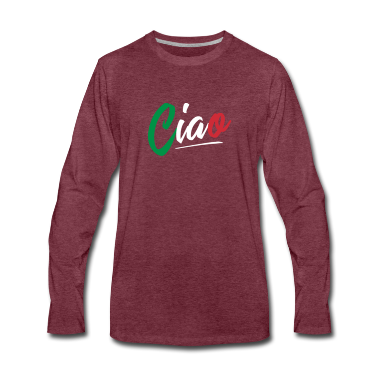 Ciao Men's Longsleeve - heather burgundy