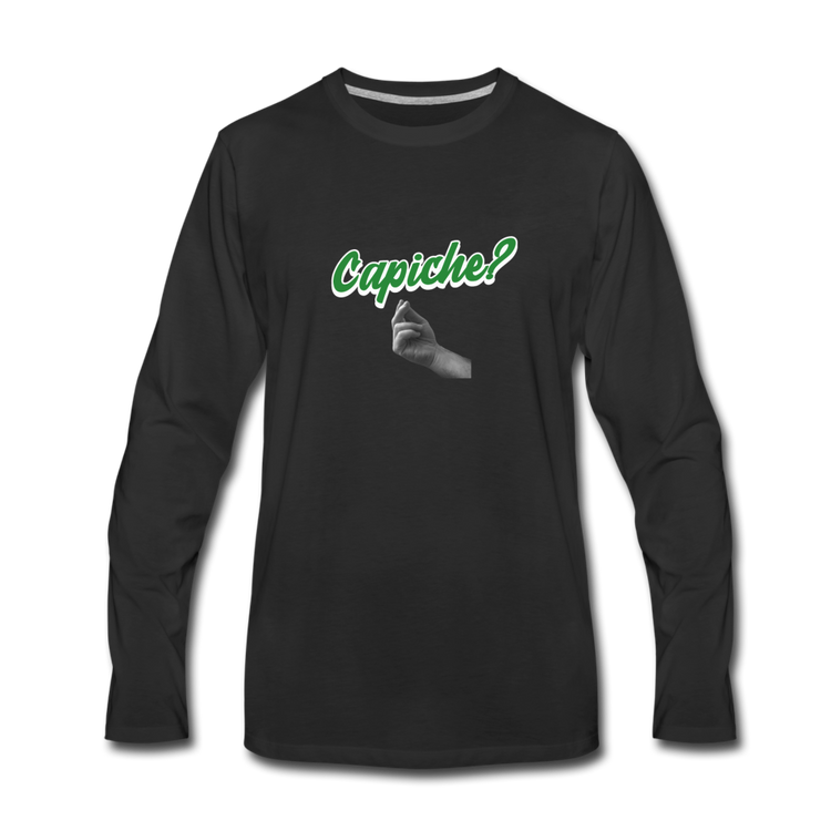 Capiche? Men's Longsleeve - black