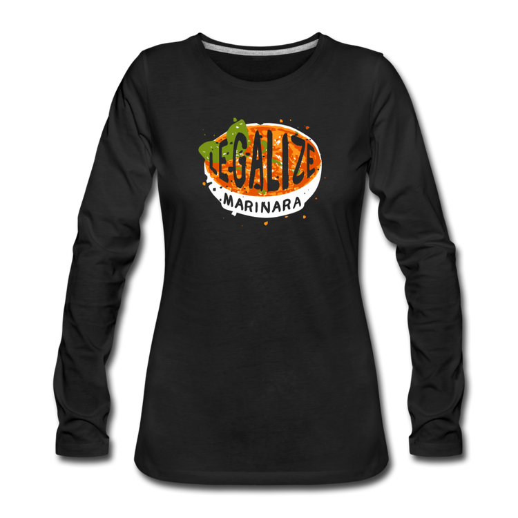 Legalize marinara Italians Women's Longsleeve - black