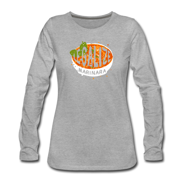 Legalize marinara Italians Women's Longsleeve - heather gray