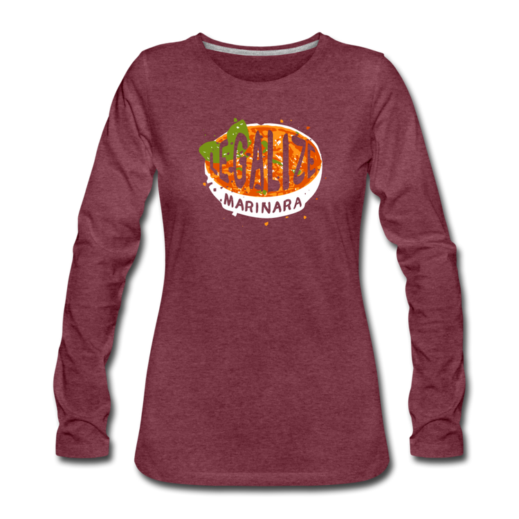 Legalize marinara Italians Women's Longsleeve - heather burgundy