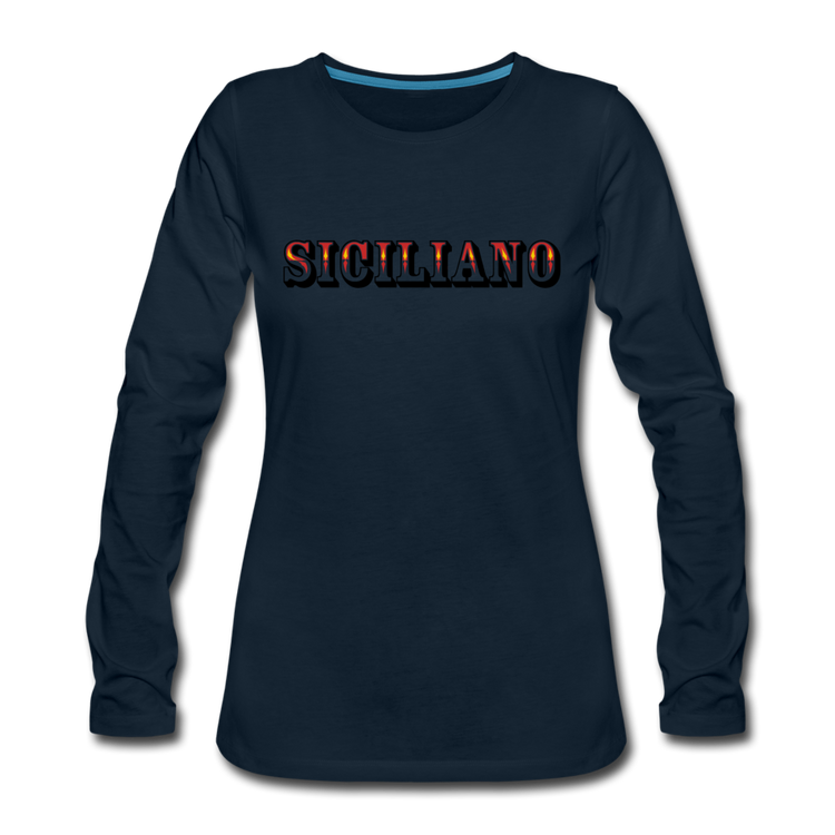 Siciliano Women's Longsleeve - deep navy