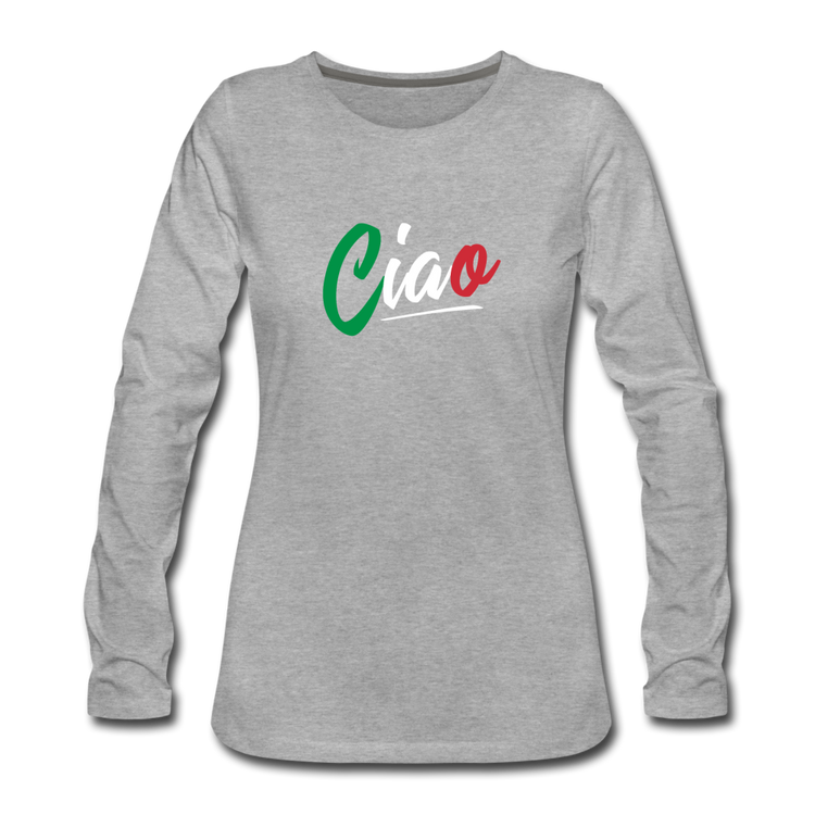 Ciao Women's Longsleeve - heather gray