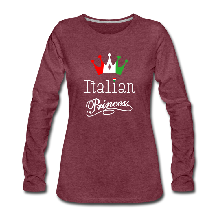 Italian Princes Women's Longsleeve - heather burgundy