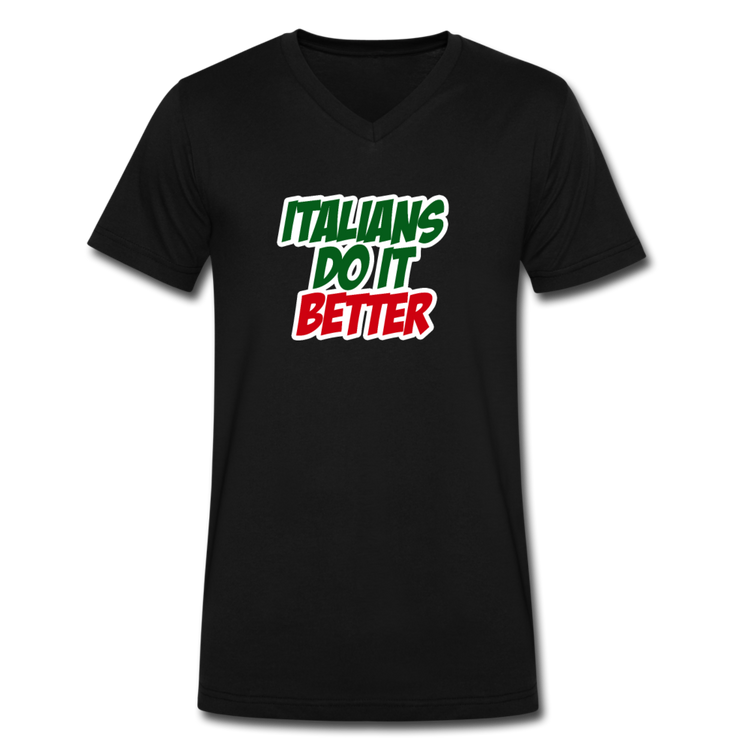 Italians do it better 2 Unisex V-neck T-shirt - black