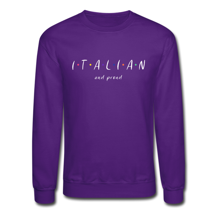 Italian and proud Crewneck Sweatshirt - purple