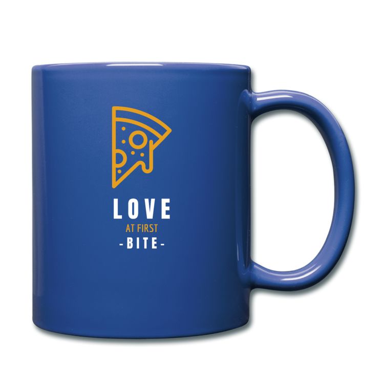 Love at first bite Full Color Mug 11 oz - royal blue