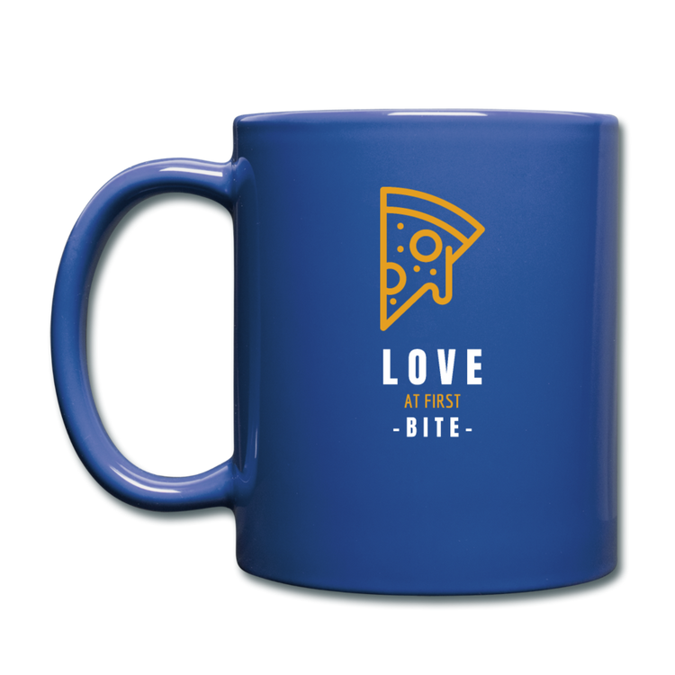 Love at first bite Full Color Mug 11 oz - royal blue