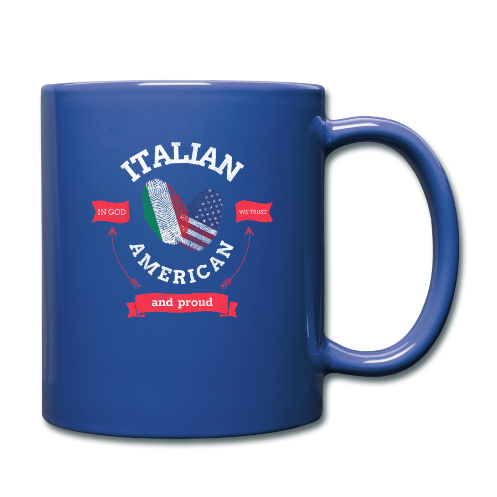 Italian - American and proud Full Color Mug 11 oz - royal blue