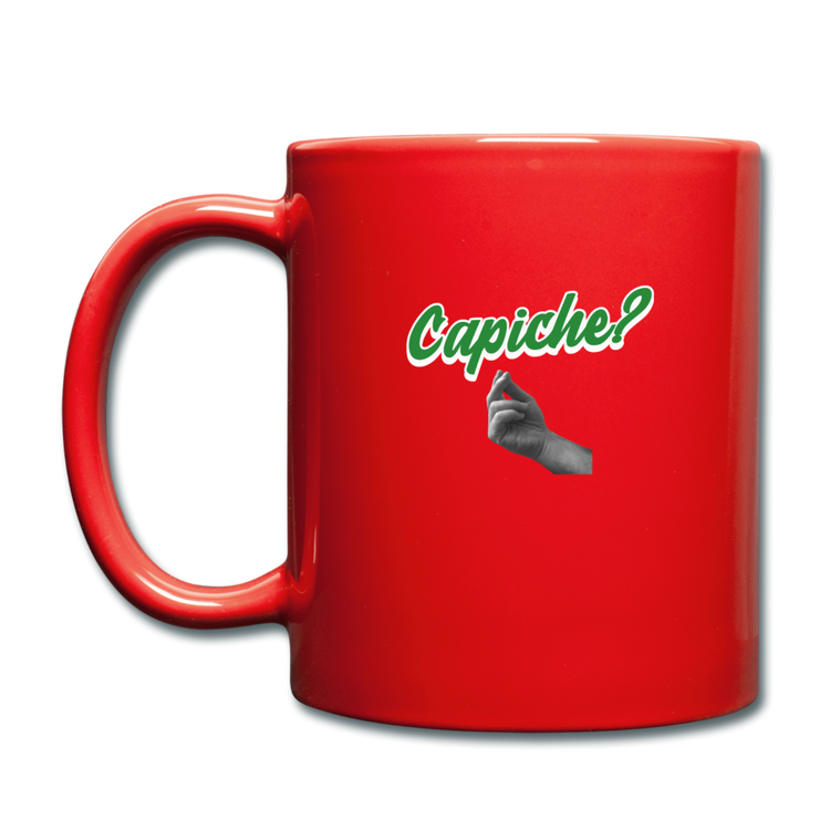 Capiche? Full Color Mug 11 oz - red
