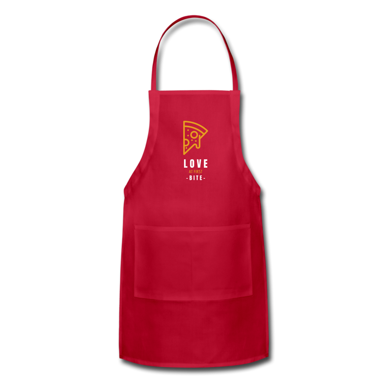 Love at first bite Apron - red