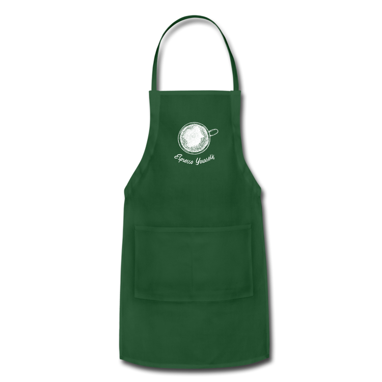 Esspresso yourself Apron - forest green